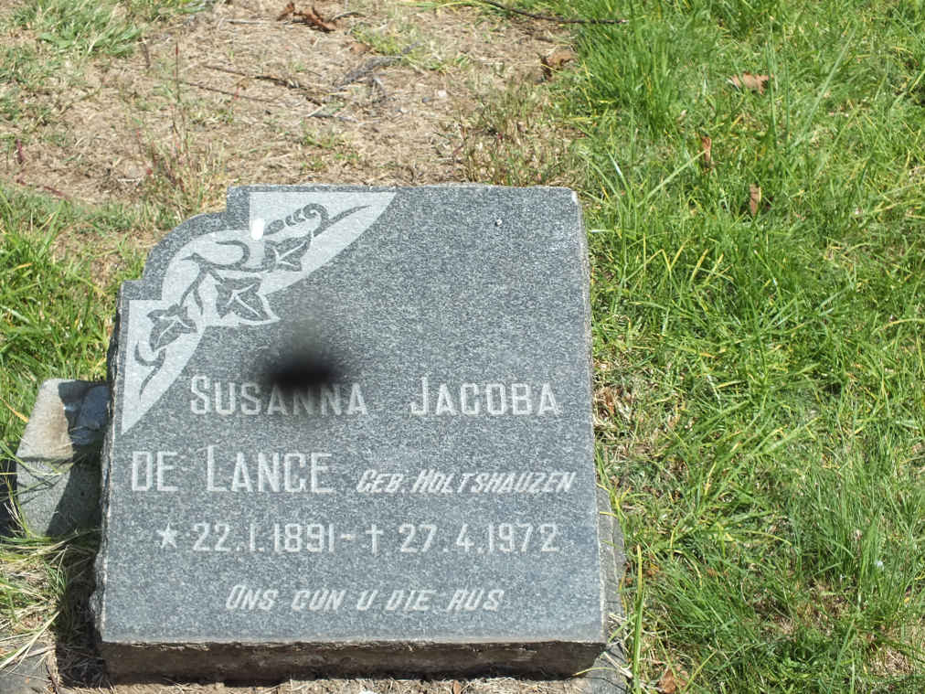 LANGE Susanna Jacoba, de nee HOLTSHAUZEN 1891-1972
