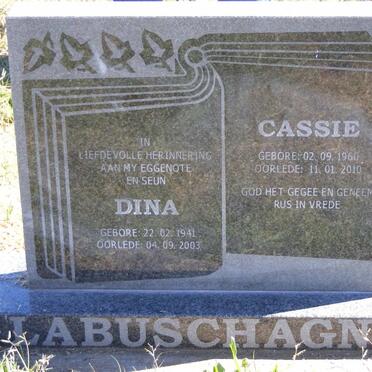 LABUSCHAGNE Dina 1941-2003 :: LABUSCHAGNE Cassie 1960-2010