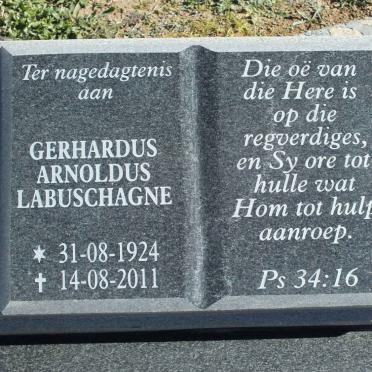 LABUSCHAGNE Gerhardus Arnoldus 1924-2011