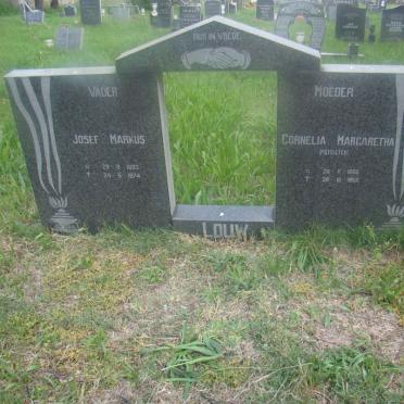 LOUW Josef Markus 1893-1974 &amp; Cornelia Margaretha POTGIETER 1886-1958 
