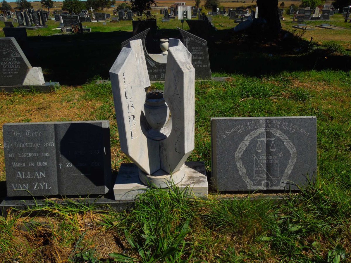 LUBBE Allan van Zyl 1942-1990 :: ZYL Johannes Gerhardus, van 1964-1992