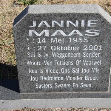 MAAS Jannie 1955-2001