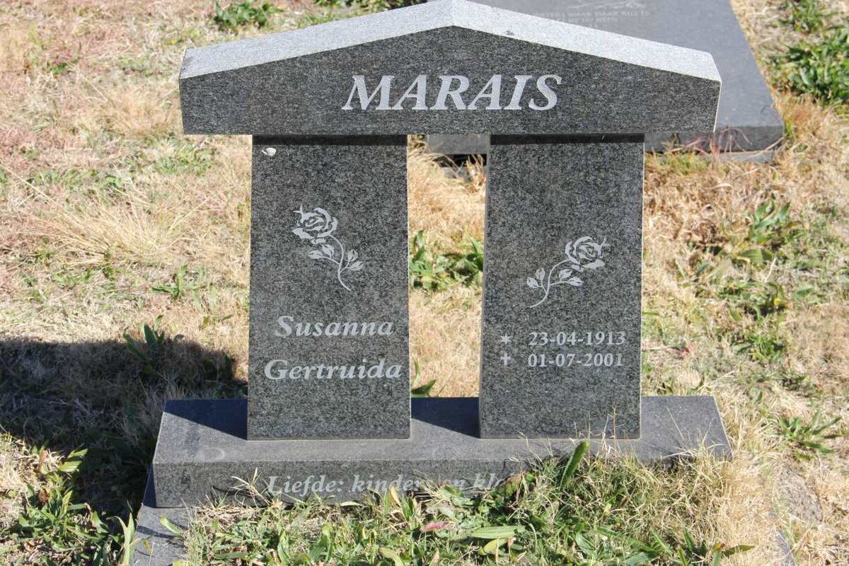 MARAIS Susanna Gertruida 1913-2001
