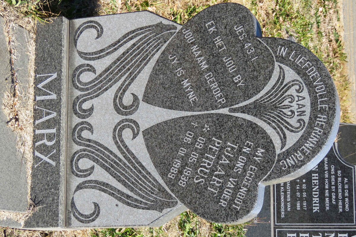 MARX Tjaart Petrus 1938-1989