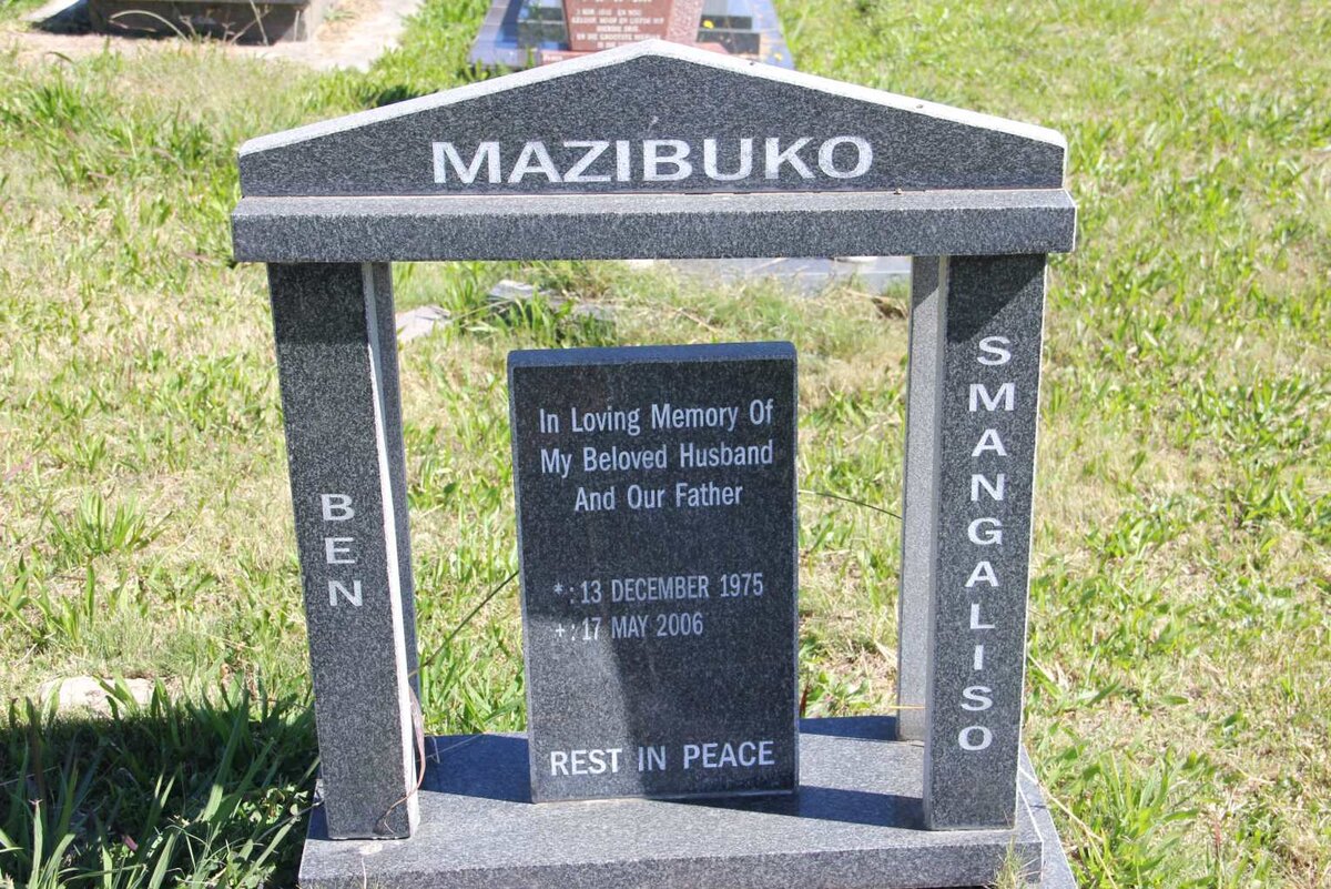 MAZIBUKO Ben Smangaliso 1975-2206
