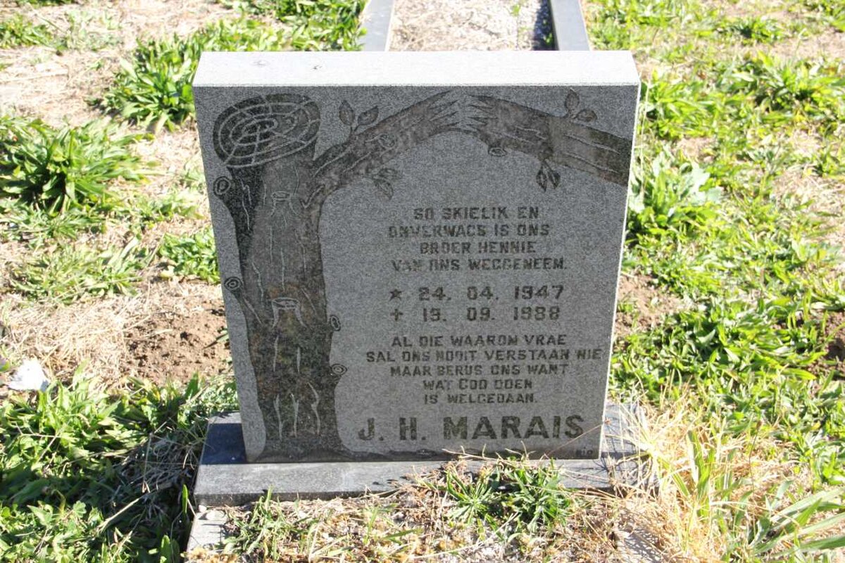 MARAIS J.H. 1947-1988