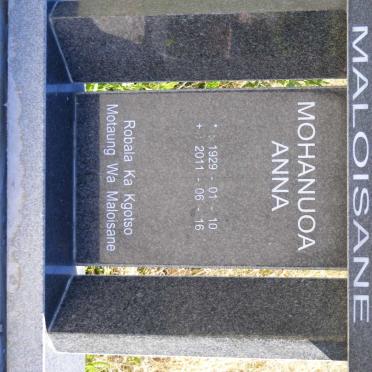 MALOISANE Mohanuoa Anna 1929-2011