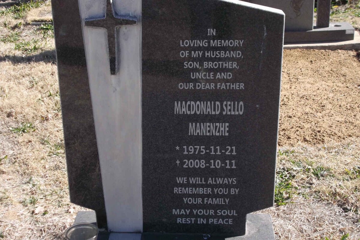 MANENZHE Macdonald Sello 1975-2008