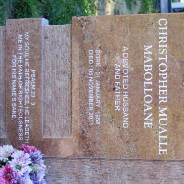 MABOLLOANE Christopher Mualle 1958-2011