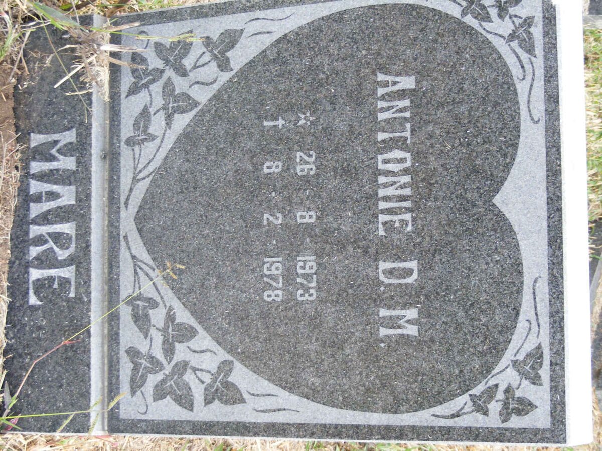 MARE Antonie D.M. 1973-1978