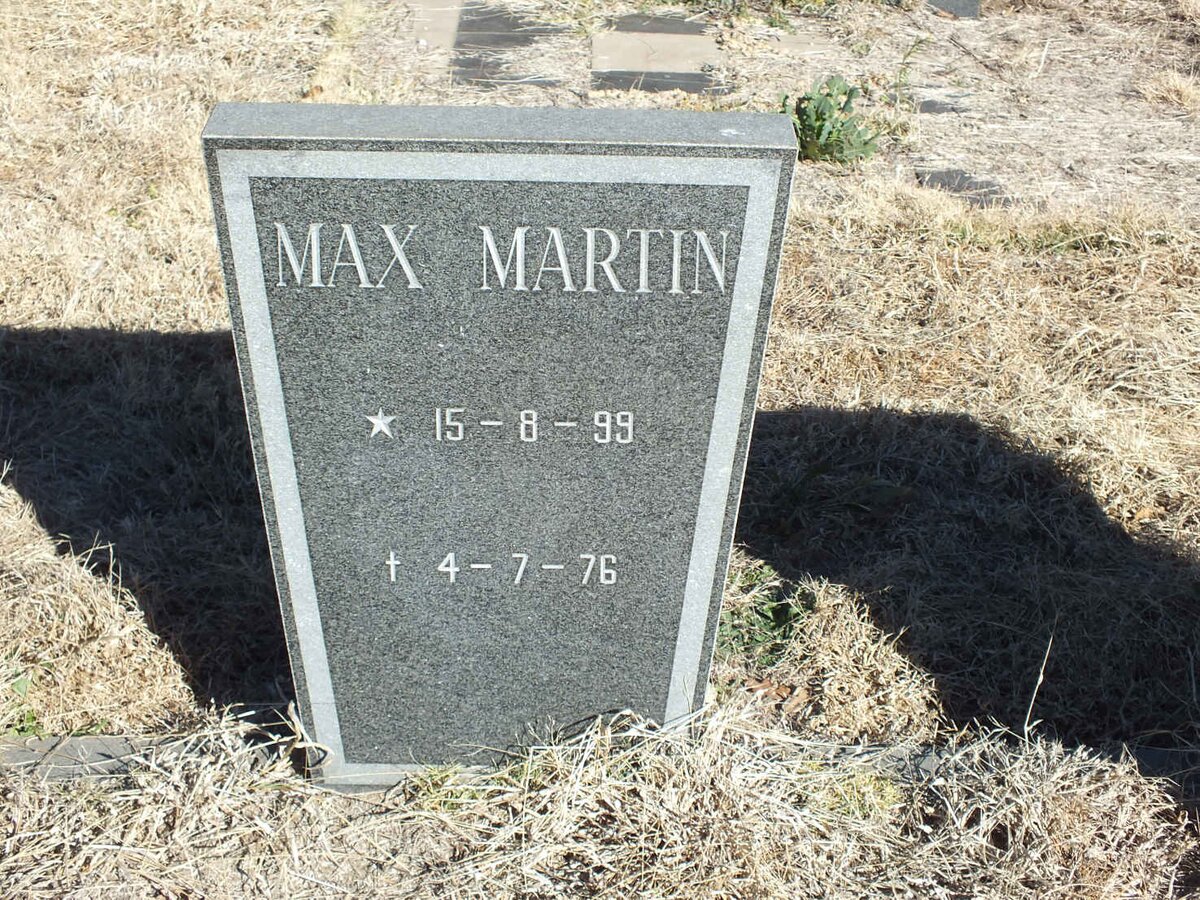 MARTIN Max 1899-1976
