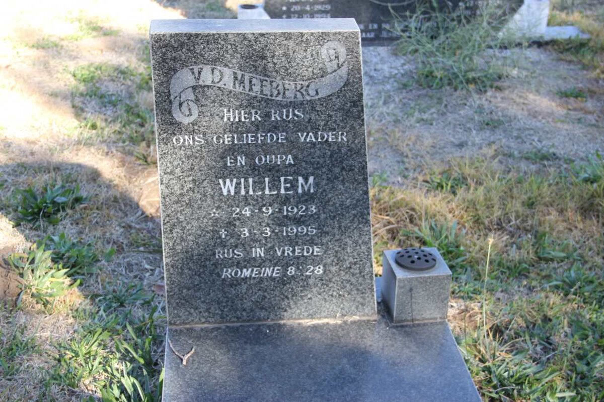 MEEBERG Willem, v.d. 1923-1995