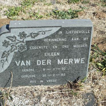 MERWE Eileen, van der 1930-1982