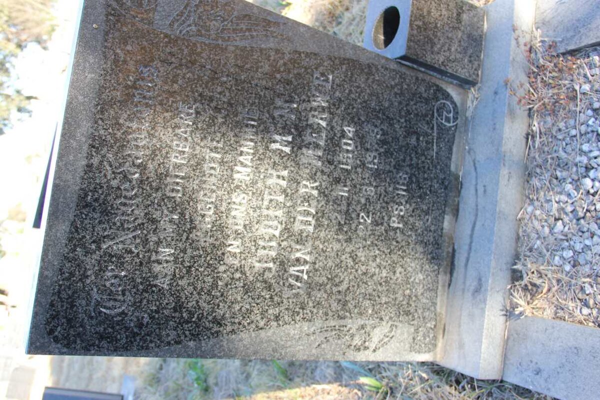 MERWE Martha M.M., van der 1904-1979