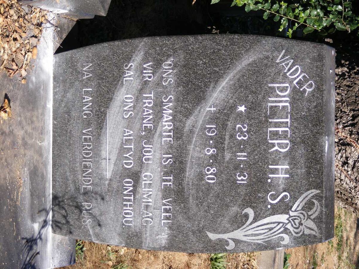 MERWE Pieter H.S., van der 1931-1980 &amp; Maria M.F. ENGELS 1934-