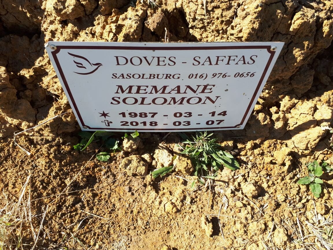 MEMANE Solomon 1987-2018