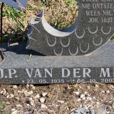 MERWE G.J.P., van der 1935-2003