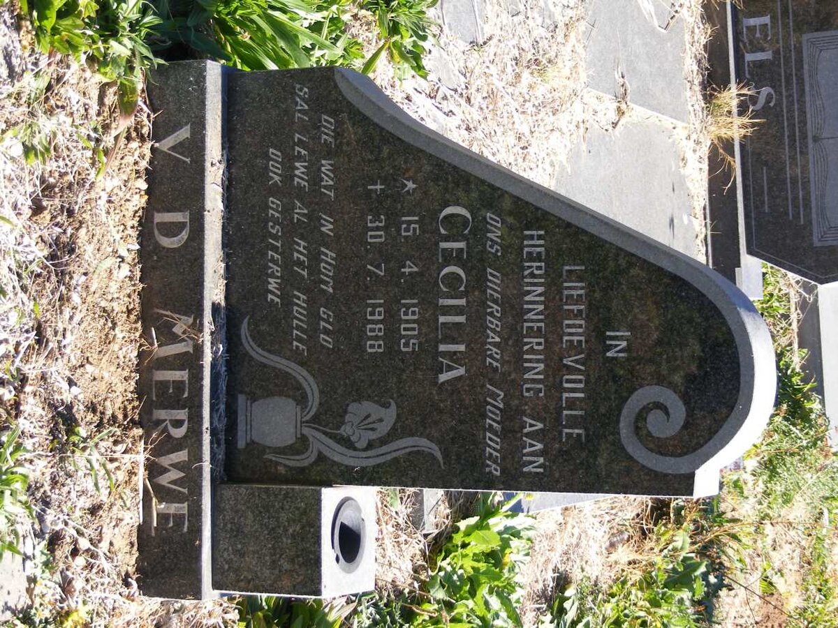 MERWE Cecilia, v.d. 1905-1988