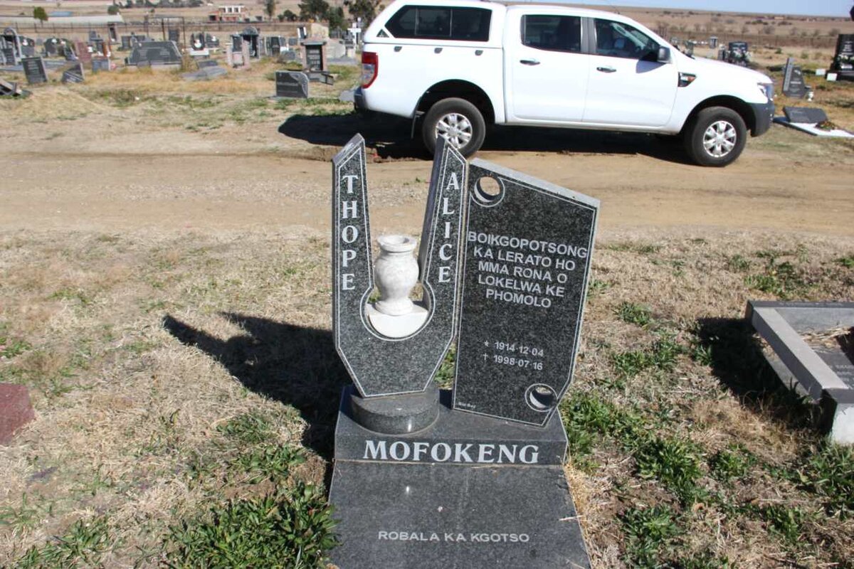MOFOKENG Thope Alice 1914-1998