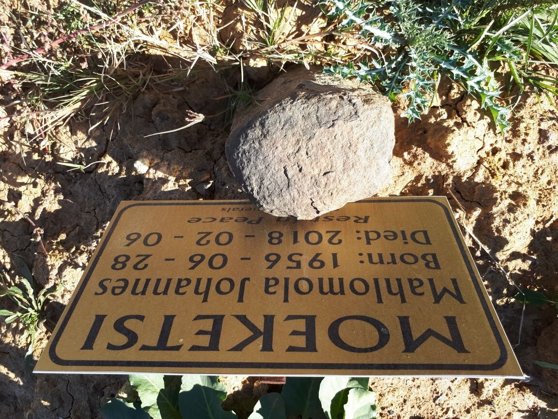 MOEKETSI Mahlomola Johannes 1956-2018