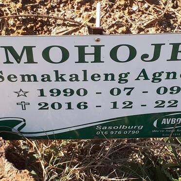 MOHOJE Semakaleng Agnes 1990-2016