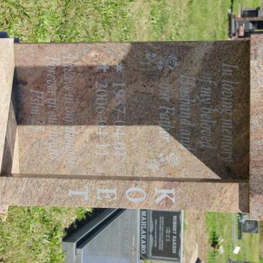 MOFOKENG Koet 1937-2006