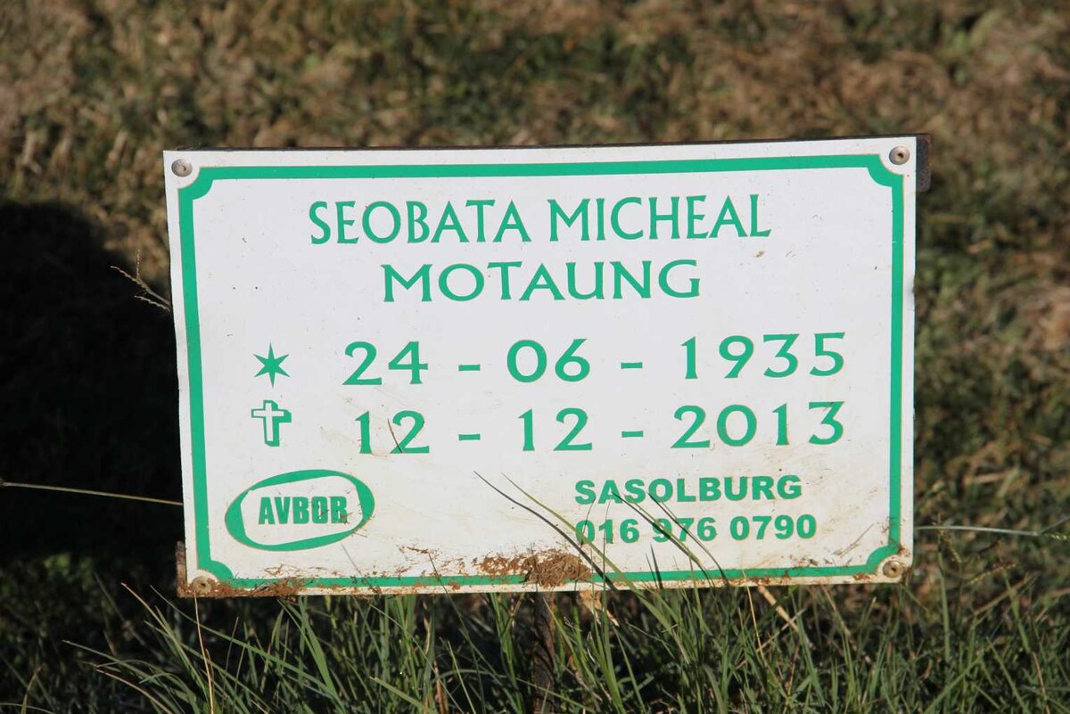 MOTAUNG Seobata Micheal 1935-2013