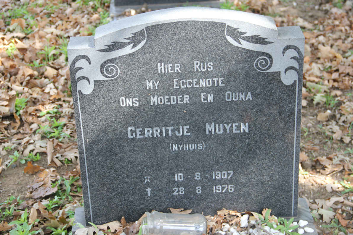 MUYEN Gerritje 1907-1975