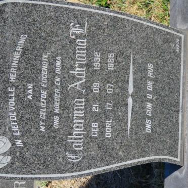 MURRAY Catharina Adriana E. 1932-1985