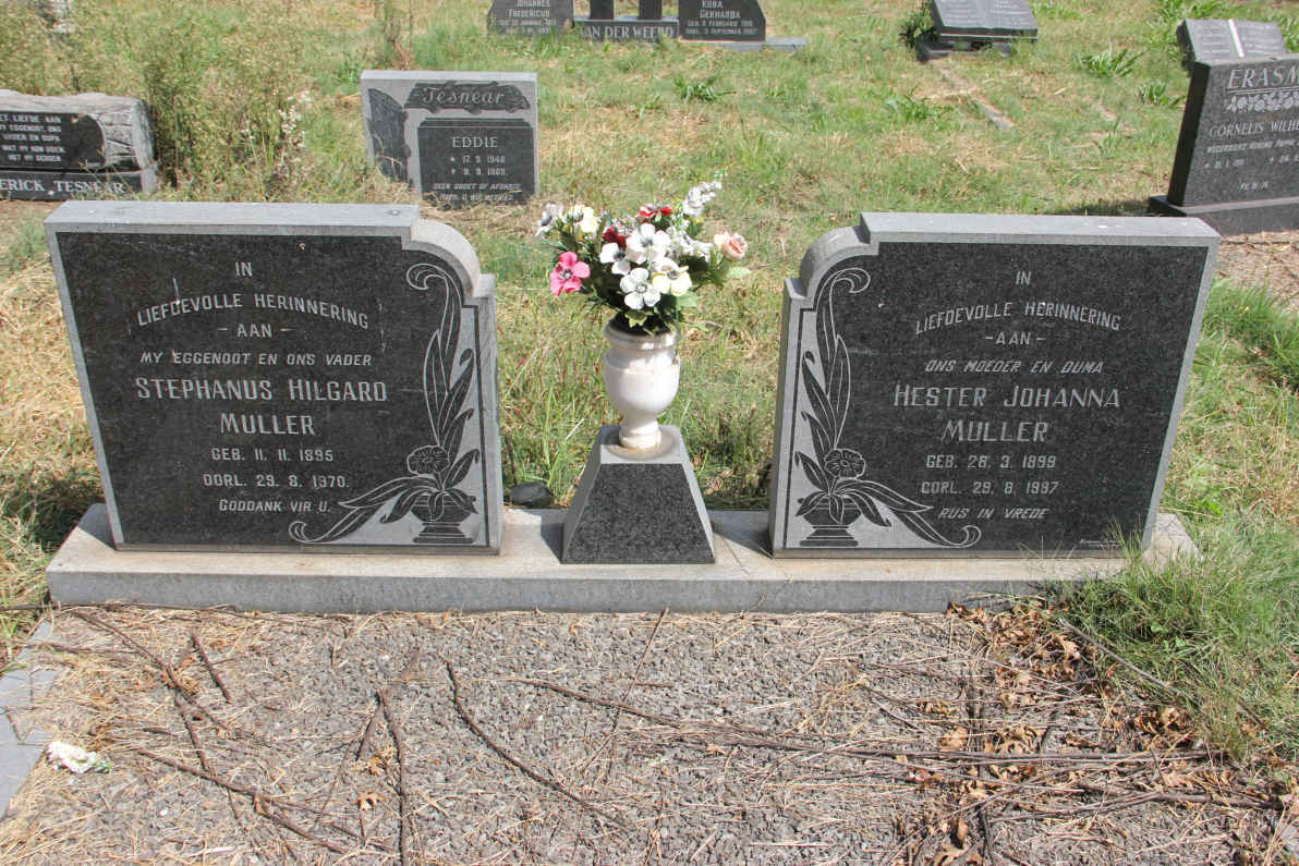 MULLER Stephanus Hilgard 1895-1970 &amp; Hester Johanna 1899-1987