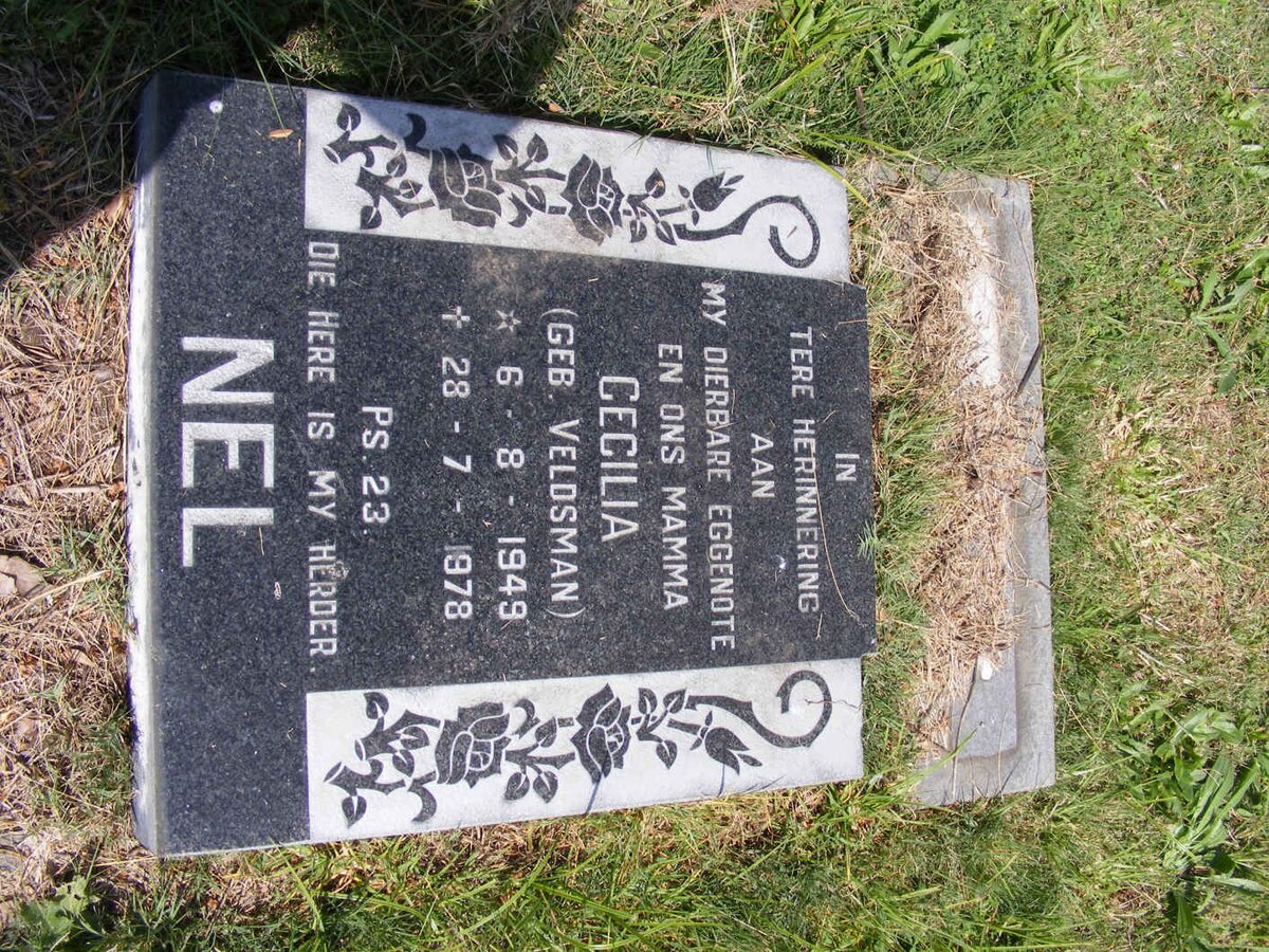 NEL Cecilia nee VELDSMAN 1949-1978