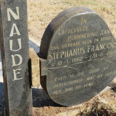 NAUDÉ Stephanus Francois 1962-1986