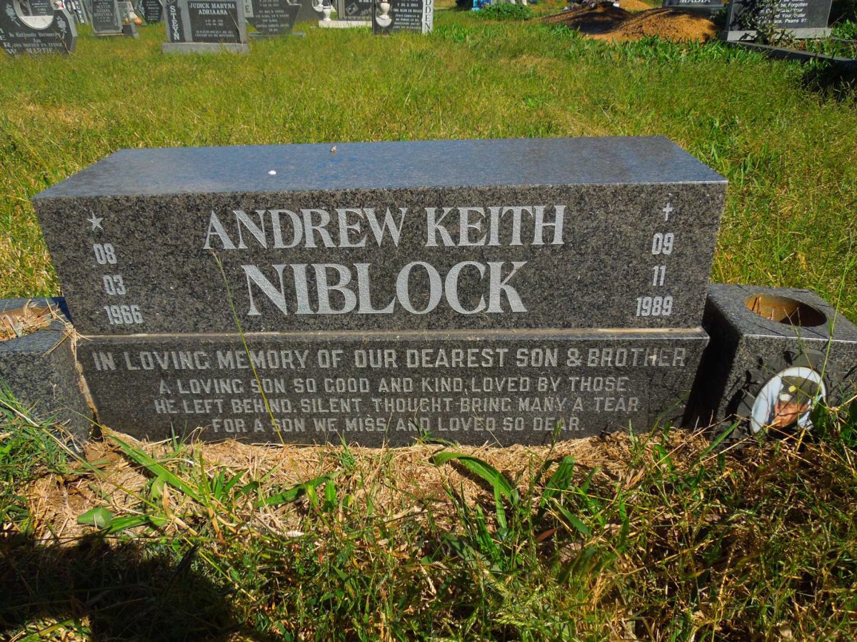 NIBLOCK Andrew Keith 1966-1989