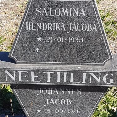 NEETHLING Johannes Jacob 1926-1986 &amp; Salomina Hendrika Jacoba 1933-