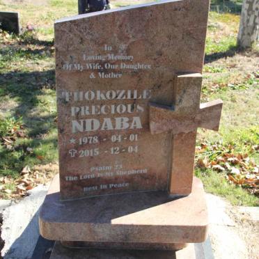 NDABA Thokozile Precious 1978-2015