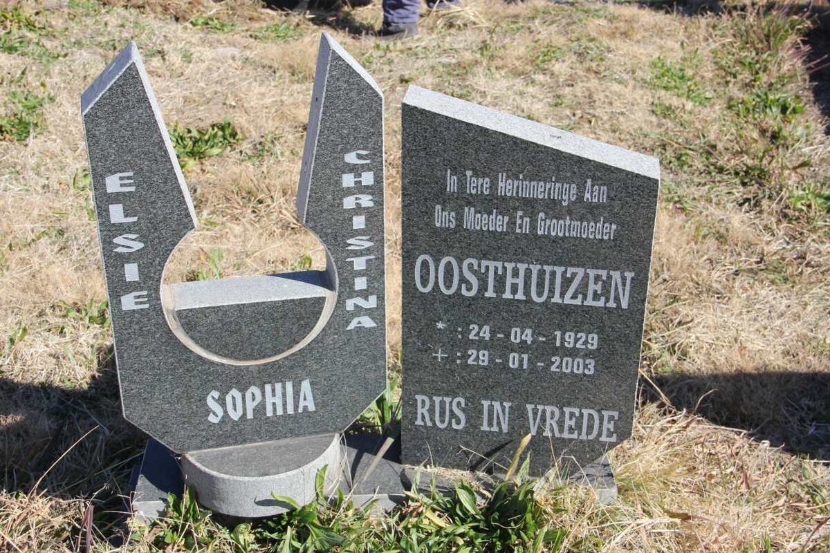 OOSTHUIZEN Elsie Christina Sophia 1929-2003