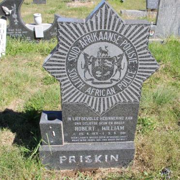 PRISKIN Robert William 1971-1991