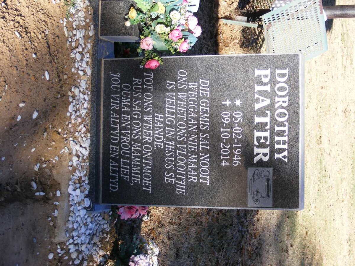 PIATER Dorothy 1946-2014