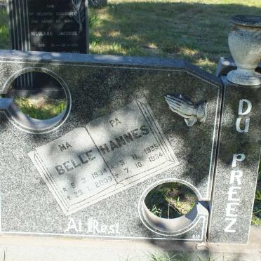 PREEZ Hannes, du 1925-1984 &amp; Belle 1934-2000