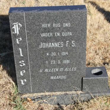PELSER Johannes F.S. 1914-1981