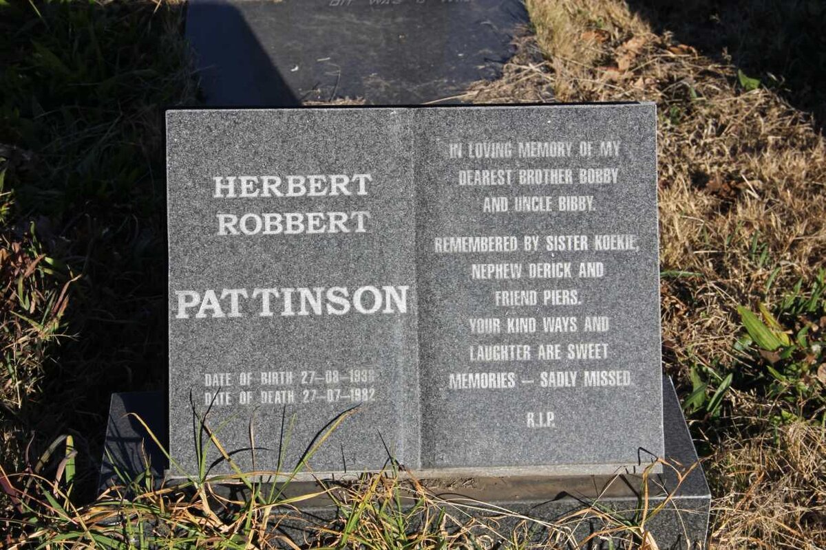 PATTINSON Herbert Robbert 1938-1982