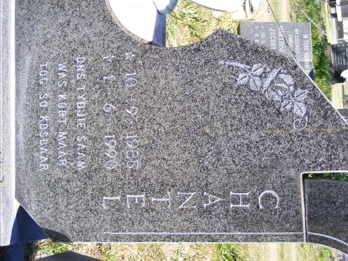 PIETERSE Hermanus 1952-1990 :: PIETERSE Chantel 1985-1990