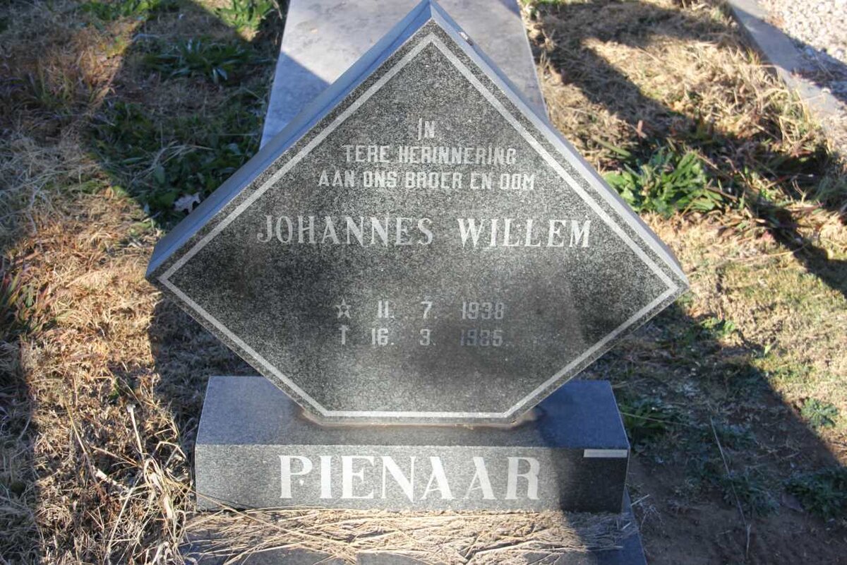 PIENAAR Johannes Willem 1938-1985