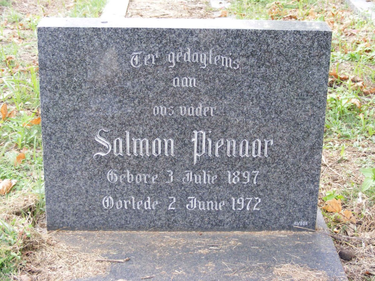 PIENAAR Salmon 1897-1972
