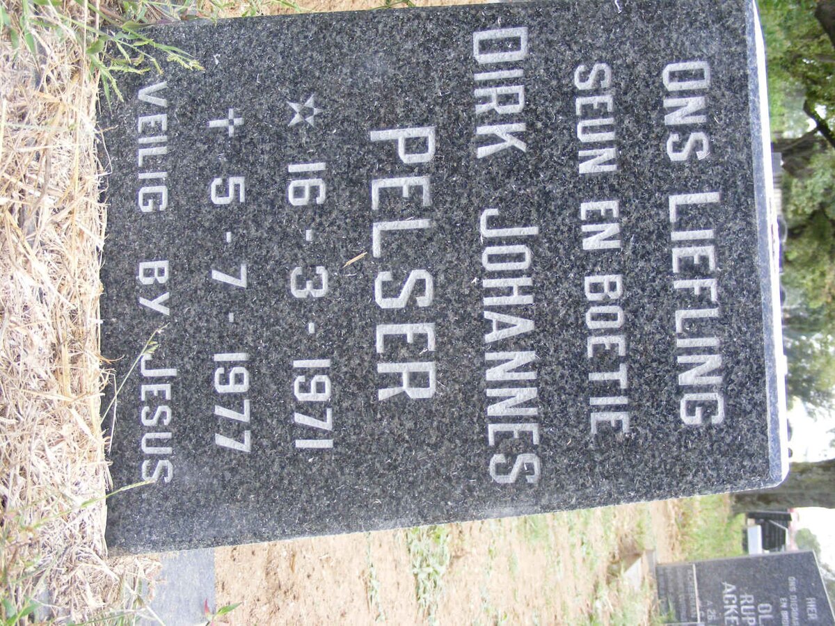 PELSER Dirk Johannes 1971-1977
