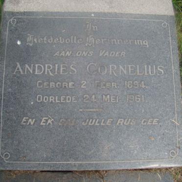 PLESSIS Andries Cornelius, du 1894-1961