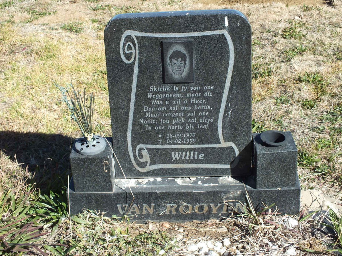 ROOYEN Willie, van 1977-1999