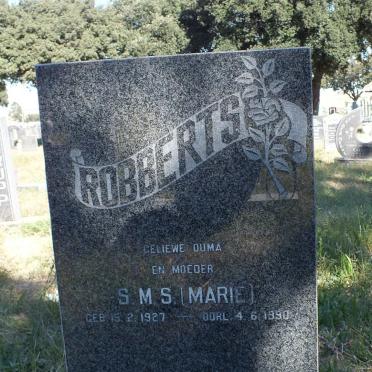 ROBBERTS S.M.S. 1927-1990