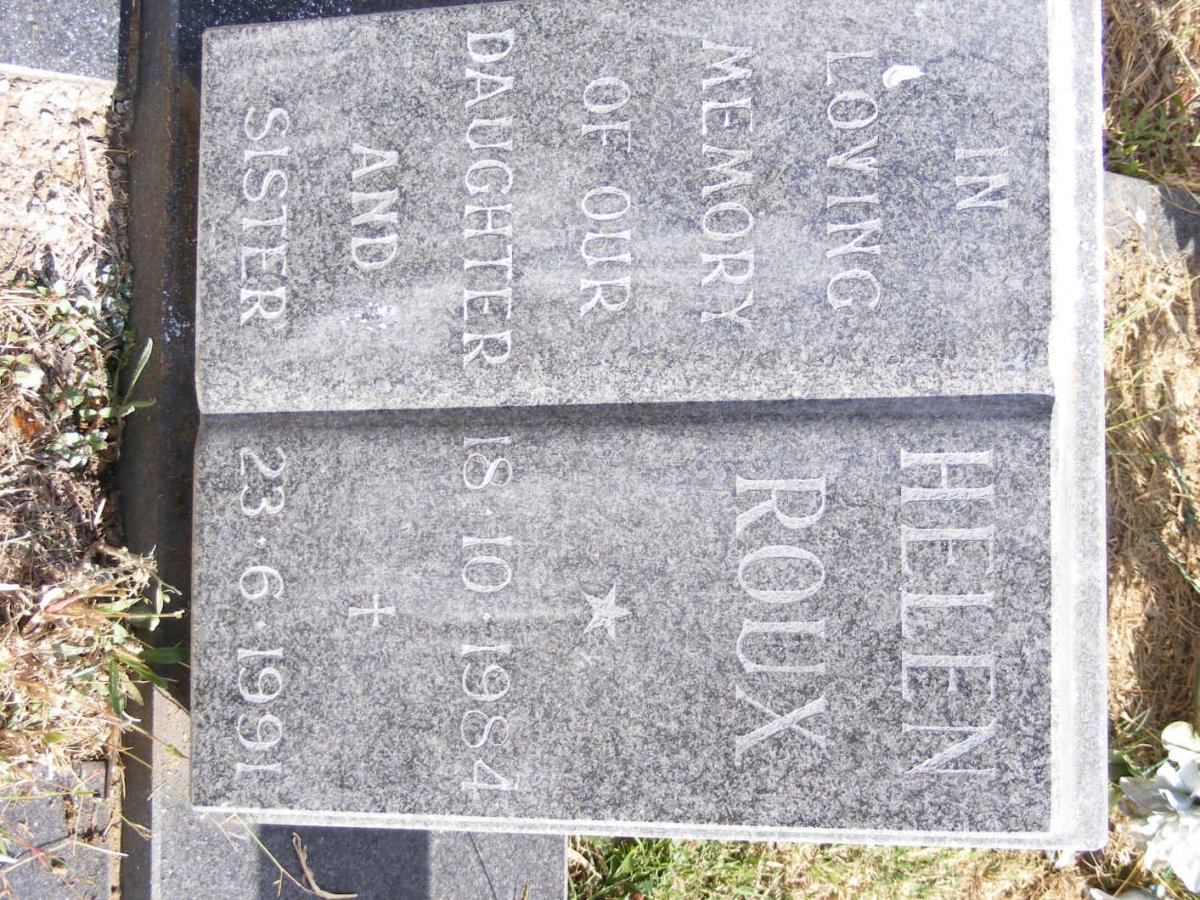 ROUX Helen 1984-1991