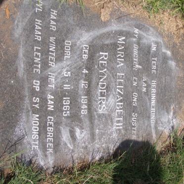 REYNDERS Maria Elizabeth 1948-1965